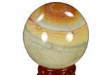 Polished Polychrome Jasper Sphere - Madagascar #118115-1